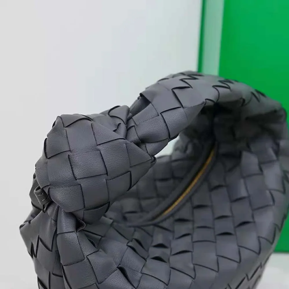 Bottega Veneta Mini Jodie in Lambskin Leather for Women in Gray Bottega Veneta Mini Jodie in Lambskin Leather for Women in Gray