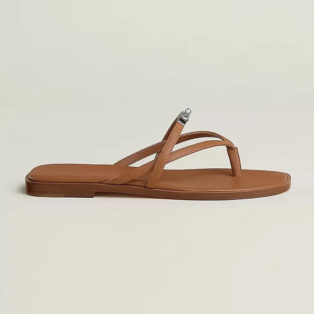 Hermes Miss Sandal in Calfskin for Women in Brown Hermes Miss Sandal in Calfskin for Women in Brown