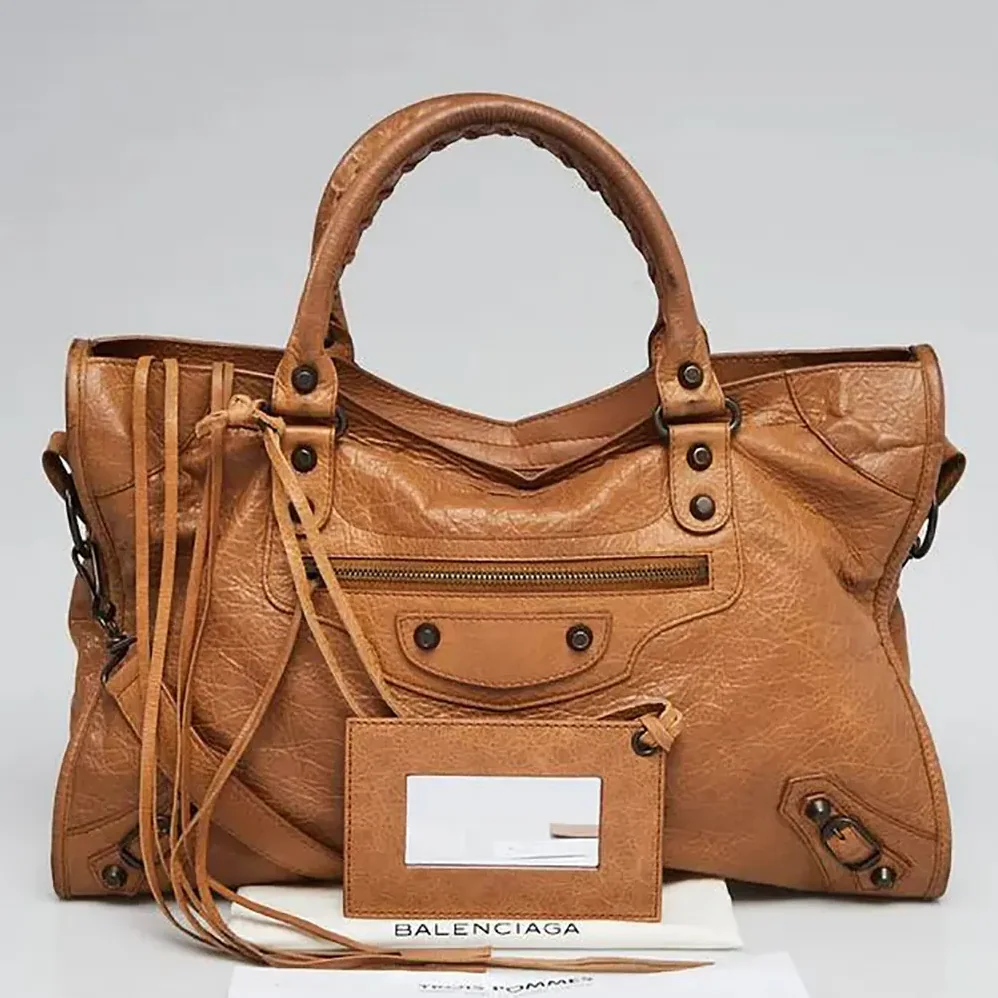 Balenciaga Le City Medium Bag Metallized in Brown for Women Balenciaga Le City Medium Bag Metallized in Brown for Women
