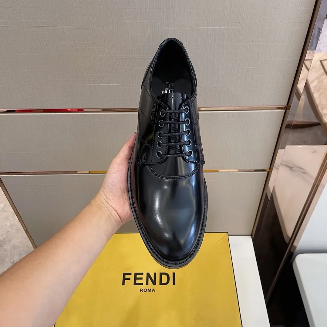 Fendi Force Shiny Black Shoes