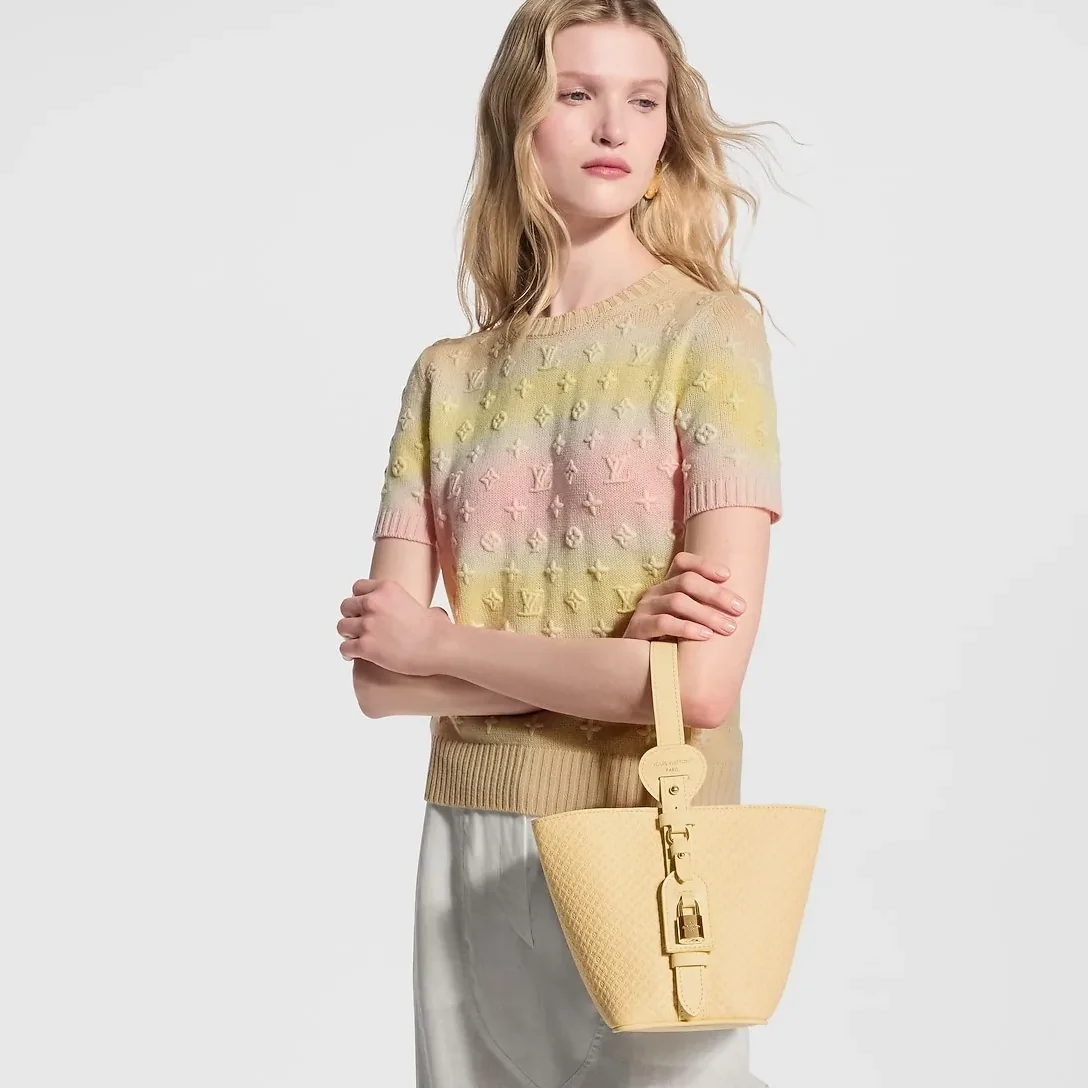 Louis Vuitton All In BB Bucket Bag in Banane Gold Hardware