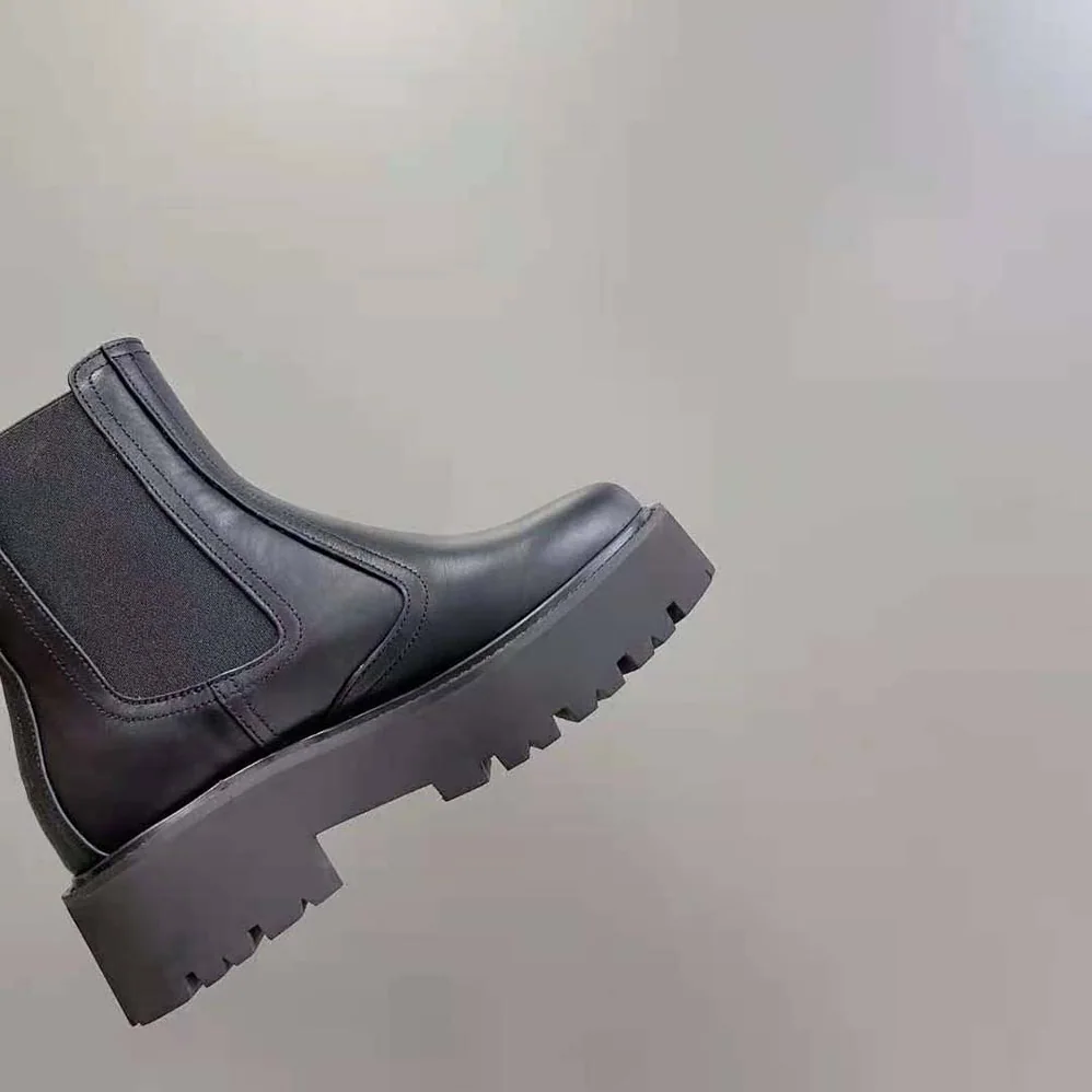 Celine Bulky Chelsea Boot in Calfskin for Women in Black Celine Bulky Chelsea Boot in Calfskin for Women in Black