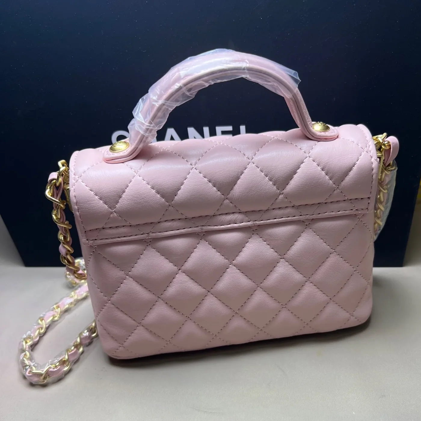Chanel Small Flap Bag Crossbody in Light Pink Gold Hardware