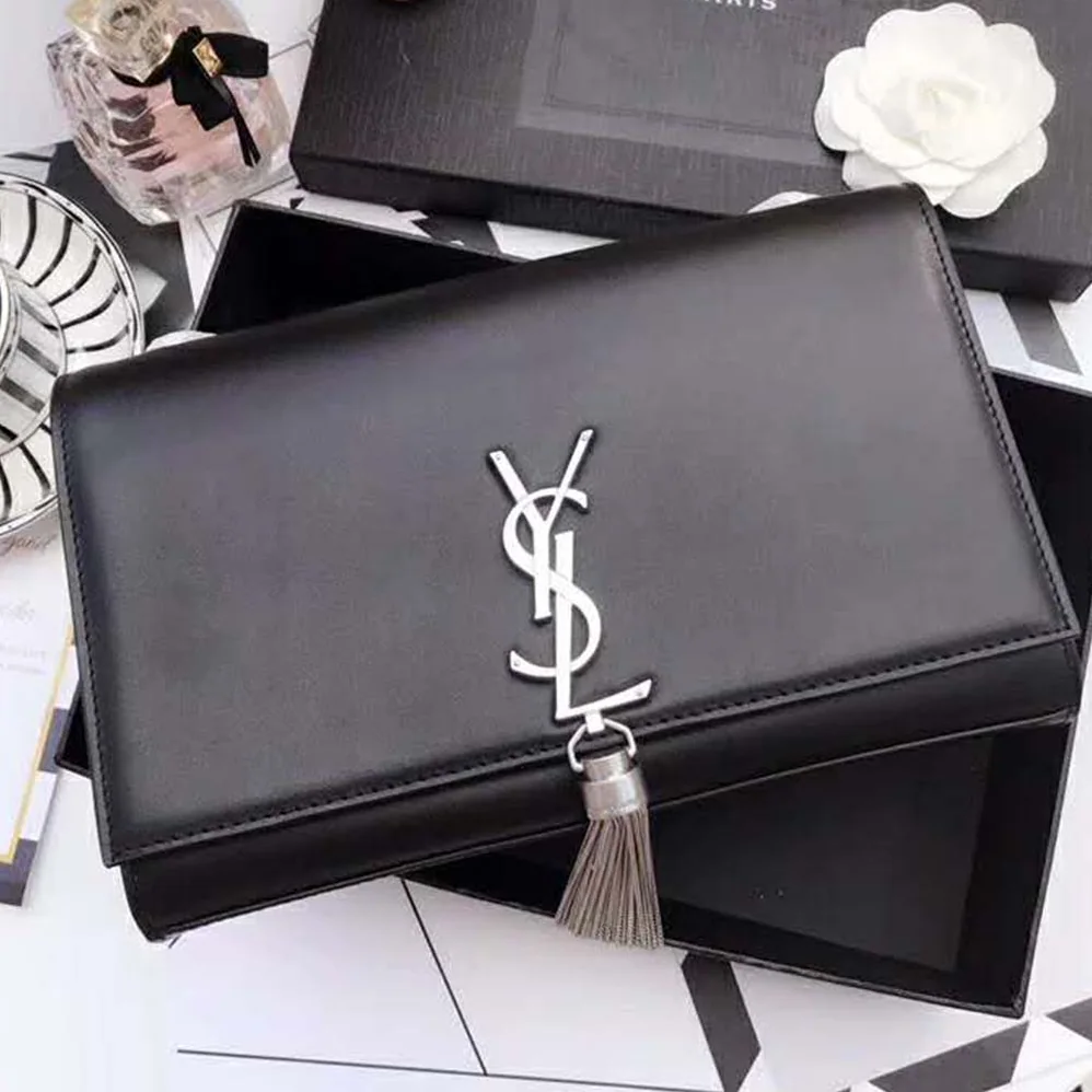 Saint Laurent YSL Kate Small With Tassel Smooth Leather for Women in Black
