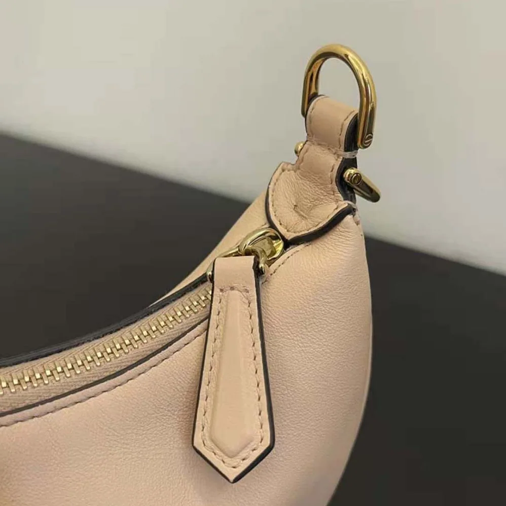 Fendi Nano Fendigraphy Light Pink Leather Charm for Women Fendi Nano Fendigraphy Light Pink Leather Charm for Women