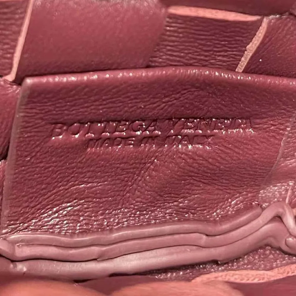 Bottega Veneta Mini Sardine in Supple Lambskin Leather for Women in Maroon
