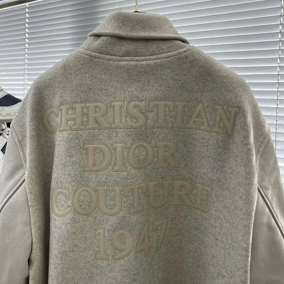 Dior Jacket Ecru Cowhide Leather for Men Dior Jacket Ecru Cowhide Leather for Men