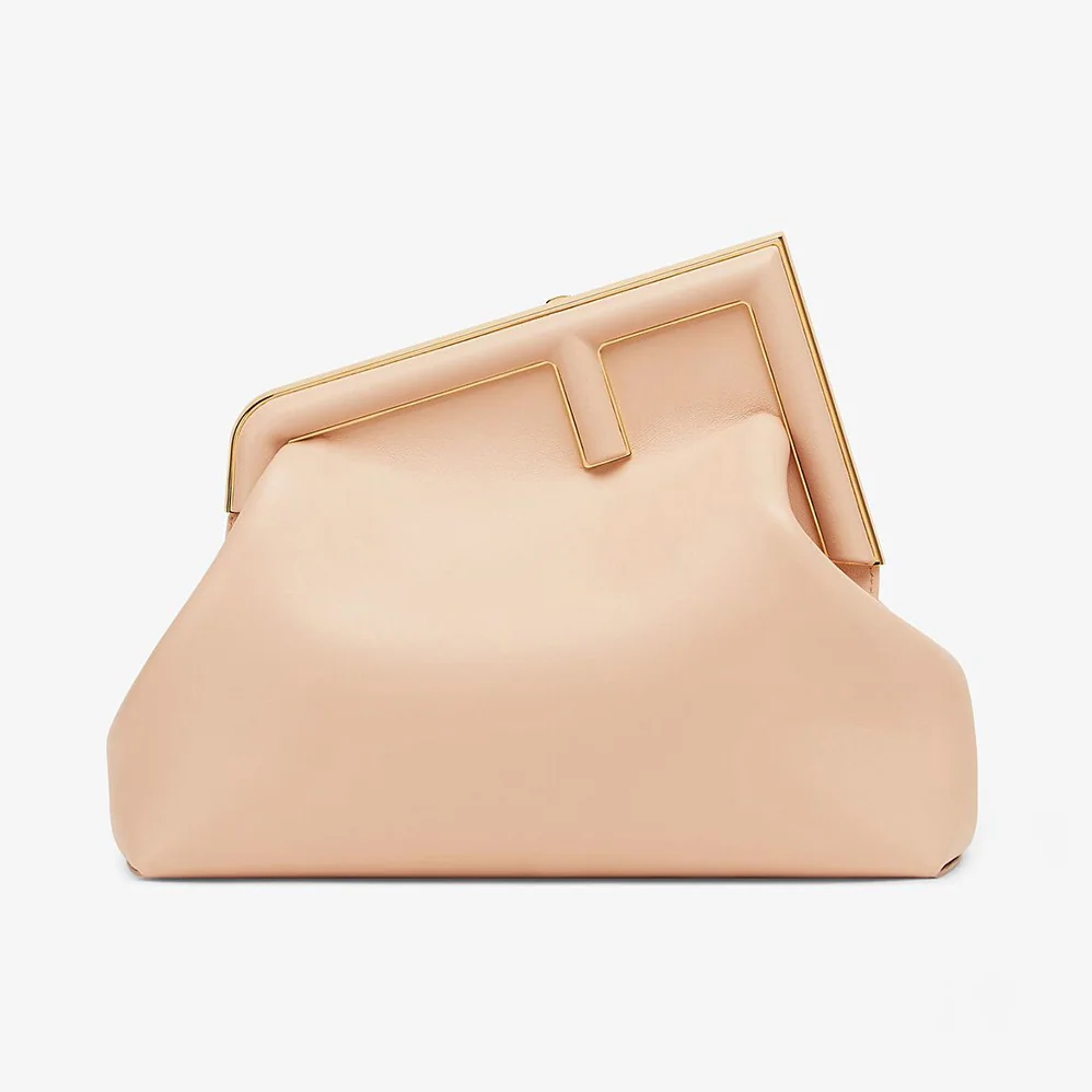 Fendi First Medium Nappa Leather Bag for Women in Pink Fendi First Medium Nappa Leather Bag for Women in Pink
