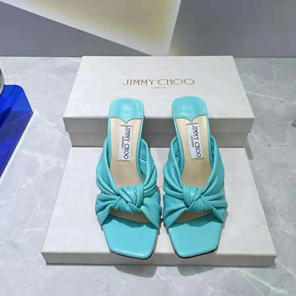 Jimmy Choo Avenue 50 Malibu Nappa Leather Mules for Women Jimmy Choo Avenue 50 Malibu Nappa Leather Mules for Women