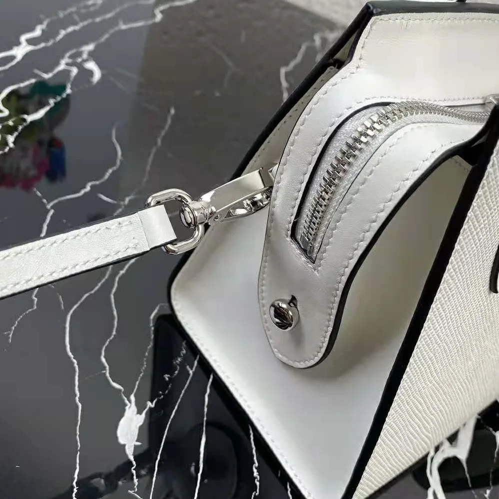 Prada Saffiano Leather Prada Monochrome Bag for Women in White Prada Saffiano Leather Prada Monochrome Bag for Women in White