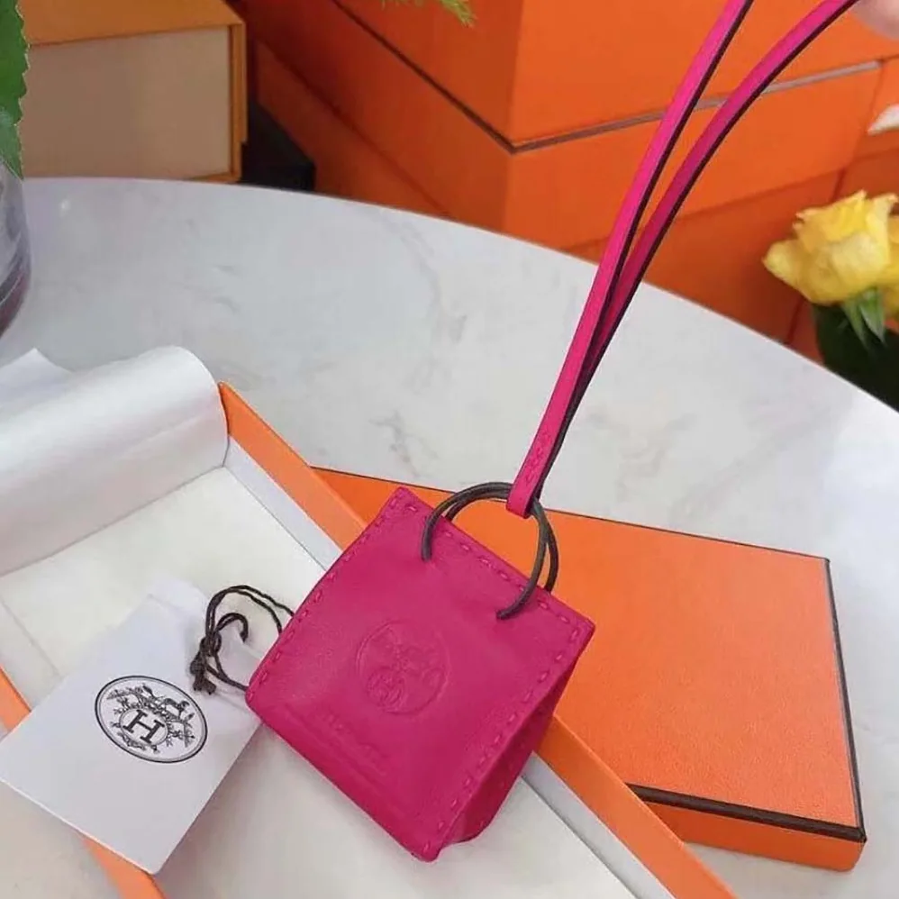 Hermes Pink Bag Charm Hermes Pink Bag Charm