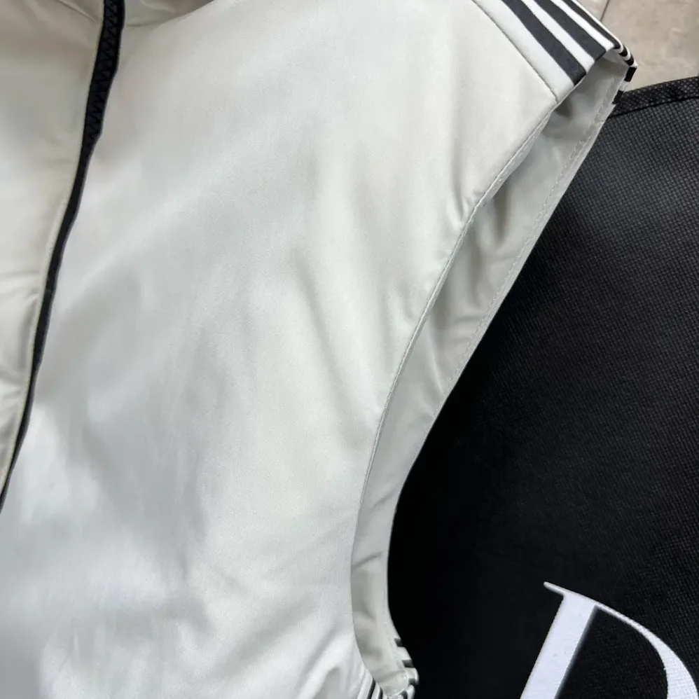 Dior DiorAlps Belted Puffer Vest White Padded Technical Taffeta for Women Dior DiorAlps Belted Puffer Vest White Padded Technical Taffeta for Women