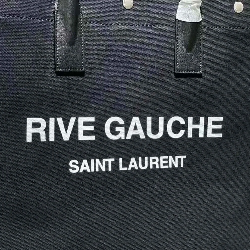 Saint Laurent YSL Rive Gauche N/S Shopping Bag in Cotton for Women Saint Laurent YSL Rive Gauche N/S Shopping Bag in Cotton for Women