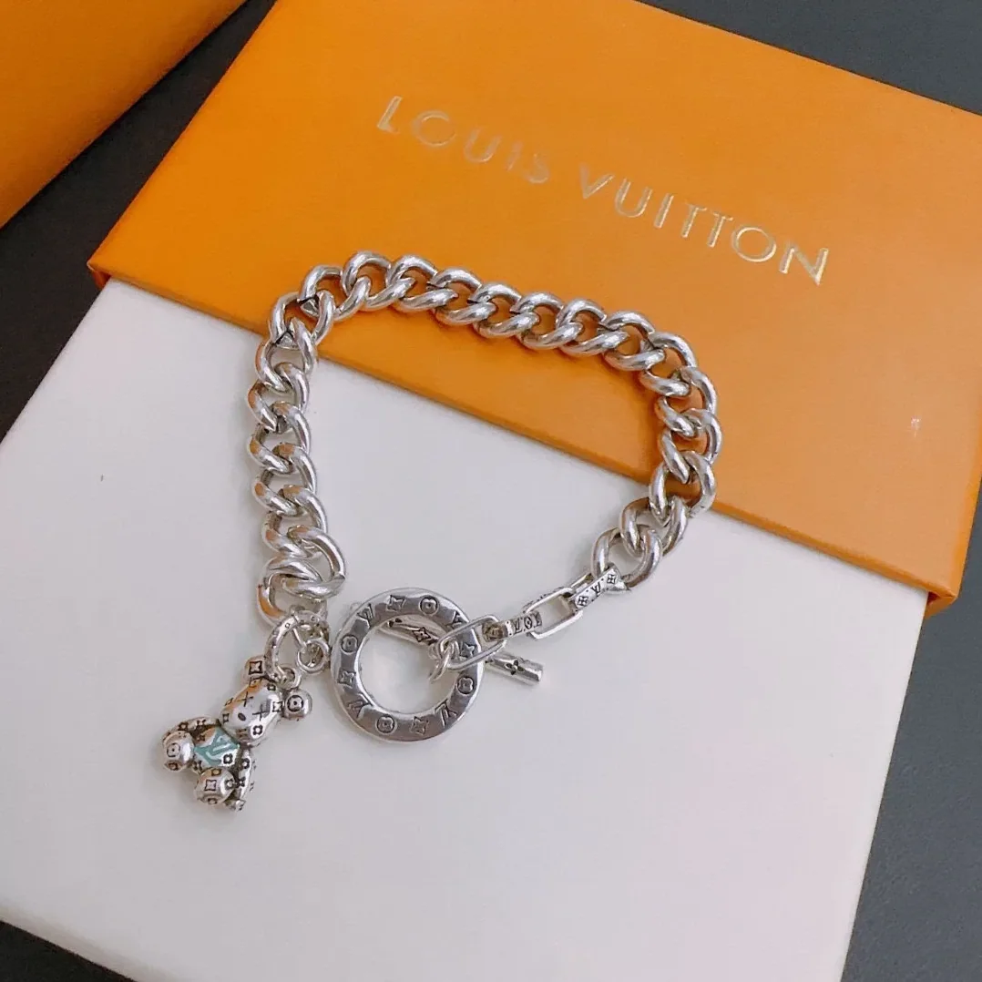 Louis Vuitton Bear Bracelet Silver Louis Vuitton Bear Bracelet Silver