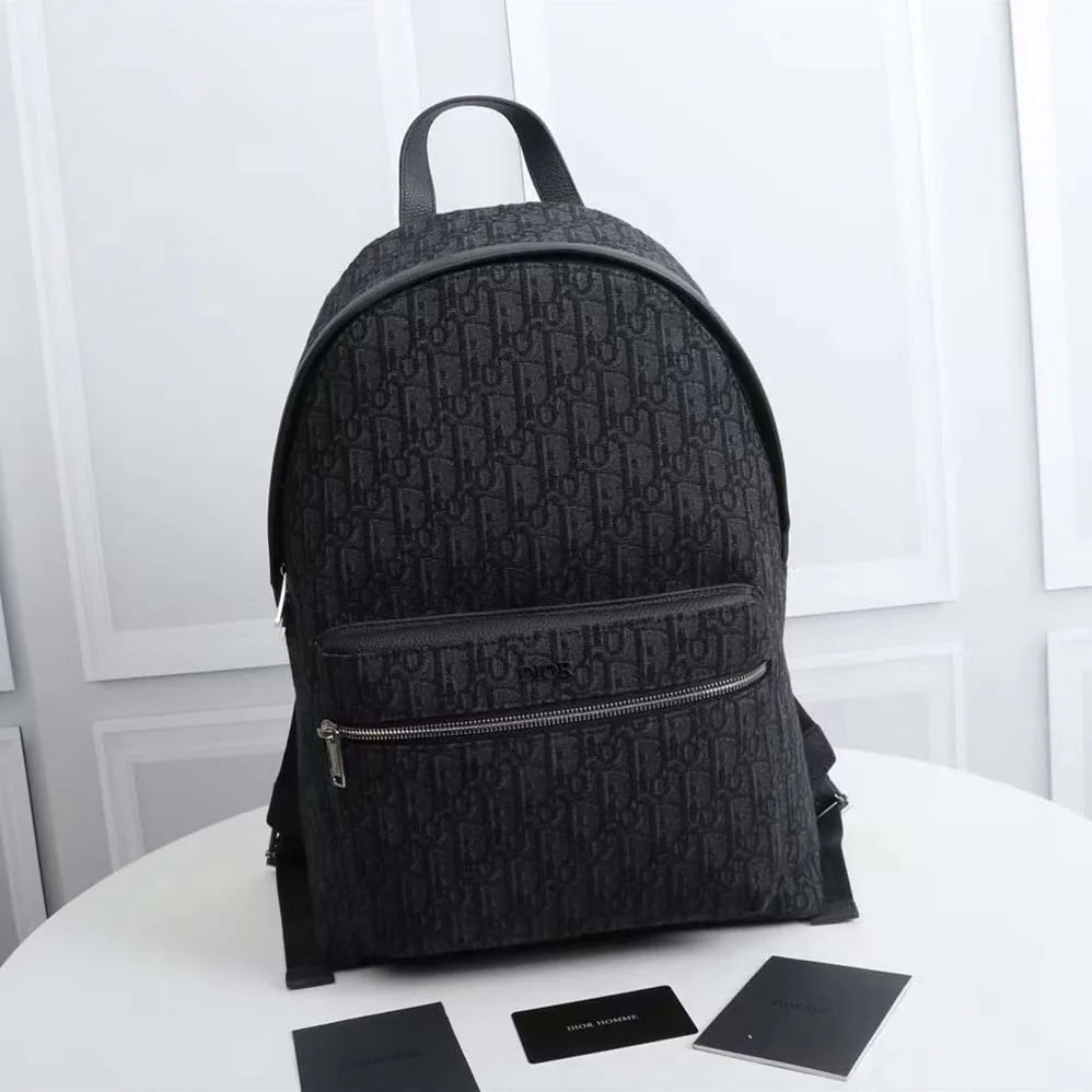 Dior Rider Backpack Black Dior Oblique Jacquard for Men Dior Rider Backpack Black Dior Oblique Jacquard for Men