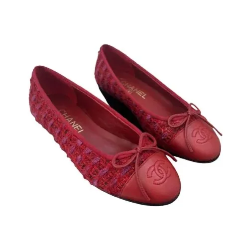Chanel Ballerina Logo Ballet Red