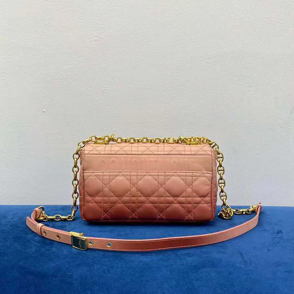 Dior Small Dior Caro Bag Pink Gradient Cannage Lambskin for Women