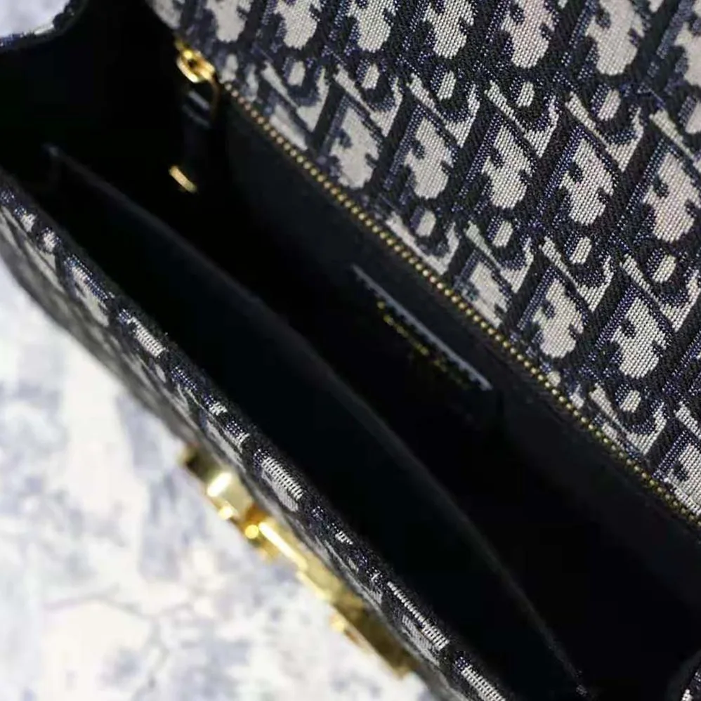 Dior 30 Montaigne Bag Blue Dior Oblique Jacquard for Women