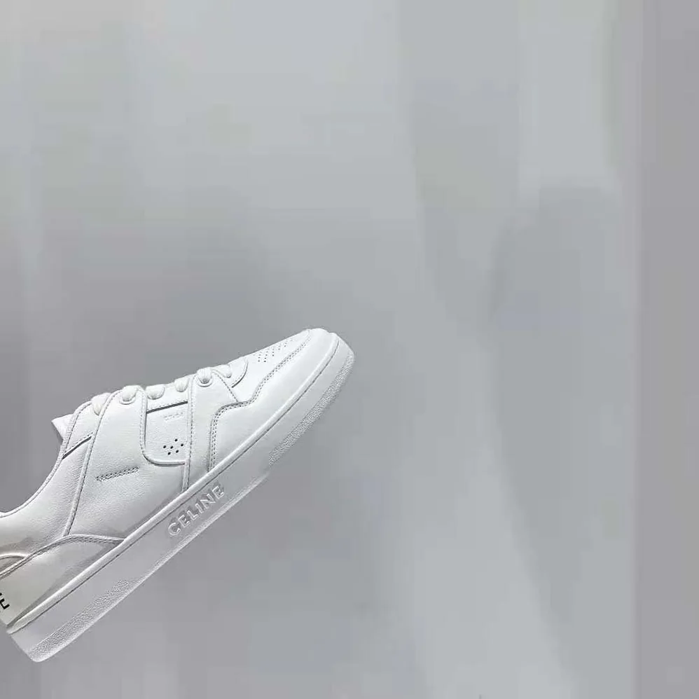 Celine CT-04 Low Lace-Up Sneaker in Calfskin for Unisex in White