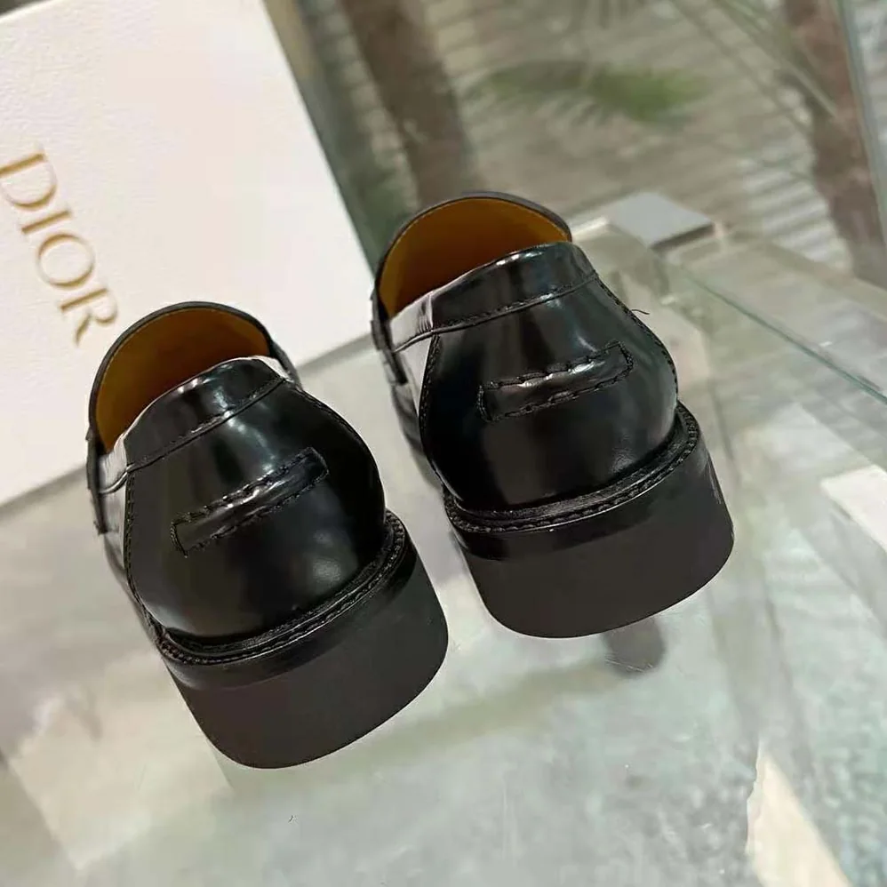 Dior Boy Loafer Black Brushed Calfskin for Women Dior Boy Loafer Black Brushed Calfskin for Women