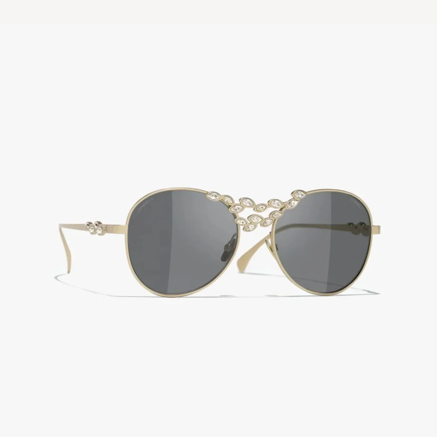 Chanel Pilot Sunglasses Gold Chanel Pilot Sunglasses Gold