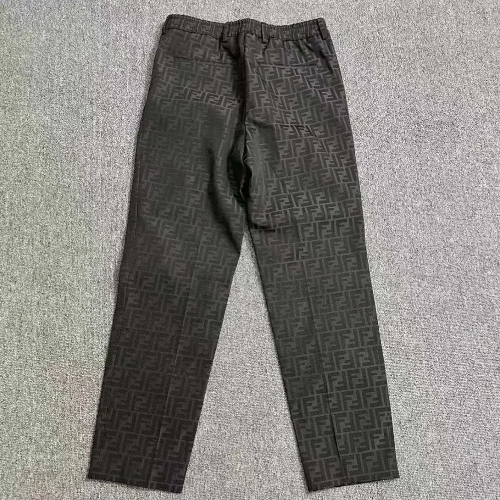 Fendi Black Fabric Trousers for Men