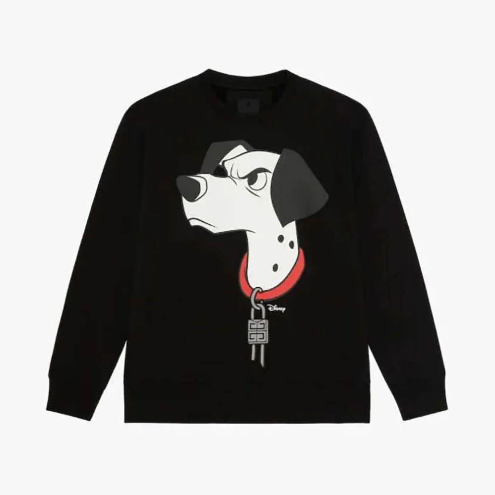 Givenchy Slim Fit 101 Dalmatians Sweatshirt in Embroidered Felpa for Women Givenchy Slim Fit 101 Dalmatians Sweatshirt in Embroidered Felpa for Women