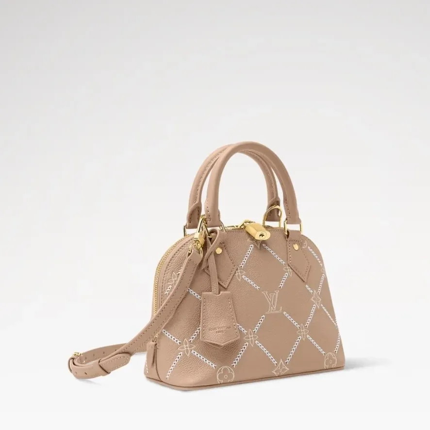Louis Vuitton Alma BB Top Handle Bag in Hazelnut Couture Gold Hardware