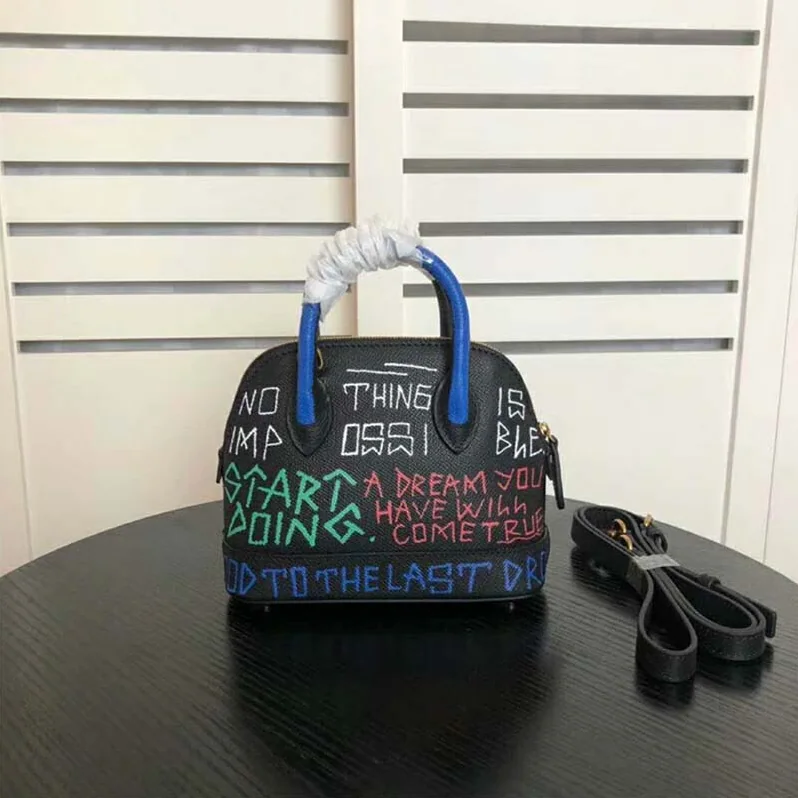 Balenciaga Ville Top Handle XXS Graffiti for Women in Black Balenciaga Ville Top Handle XXS Graffiti for Women in Black