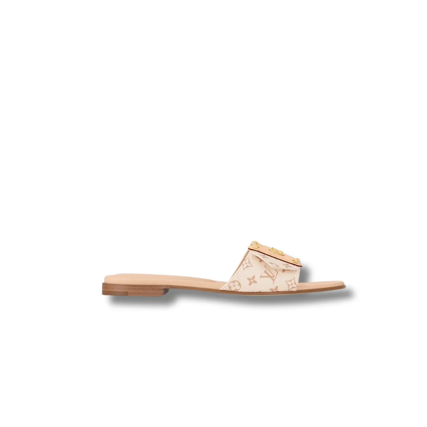 Louis Vuitton Frame Flat Mule Beige 1ACXII Louis Vuitton Frame Flat Mule Beige 1ACXII