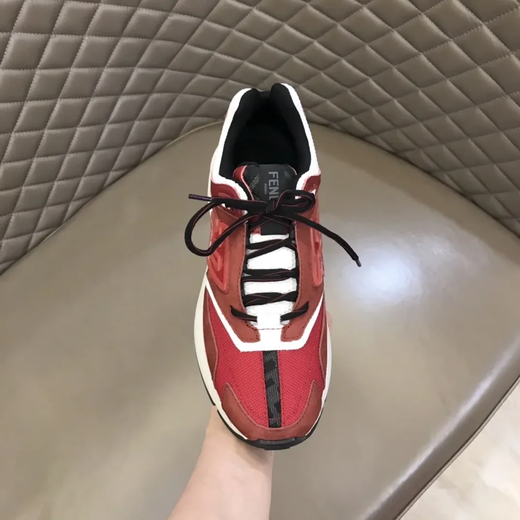 FD Fendi Faster Trainers Sneakers Burgundy 7E1555AKX6F1ICI FD Fendi Faster Trainers Sneakers Burgundy 7E1555AKX6F1ICI