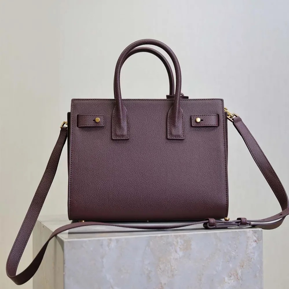 Saint Laurent YSL Nano Sac De Jour In Supple Grained Leather for Women in Maroon Saint Laurent YSL Nano Sac De Jour In Supple Grained Leather for Women in Maroon