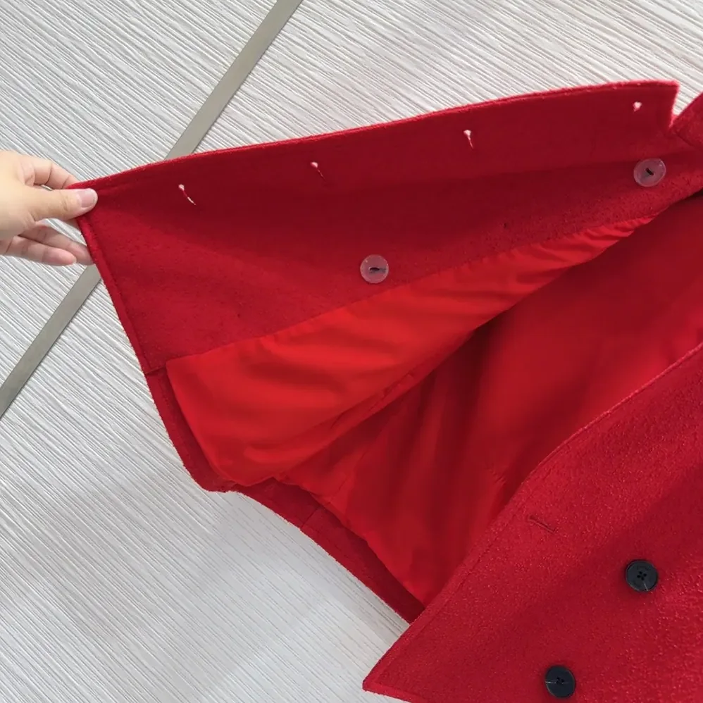 Dior Short-Sleeved Jacket Red Virgin Wool and Cotton Bouclé Blend for Women