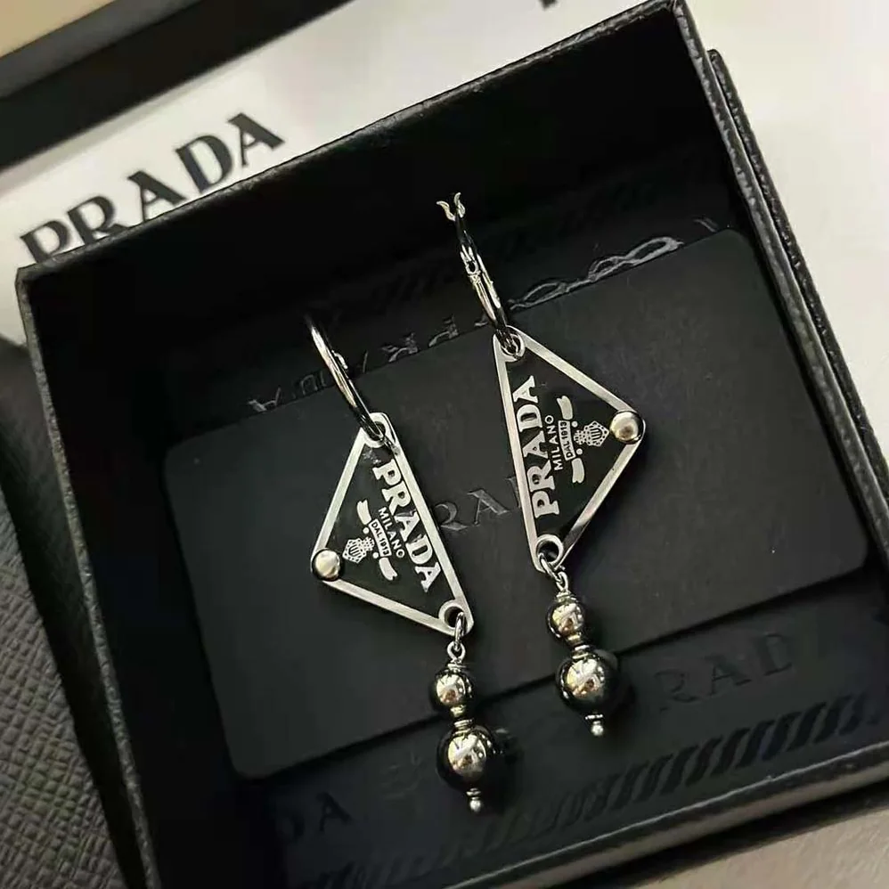 Prada Ball Smalto Jewels Pendant Earrings for Women