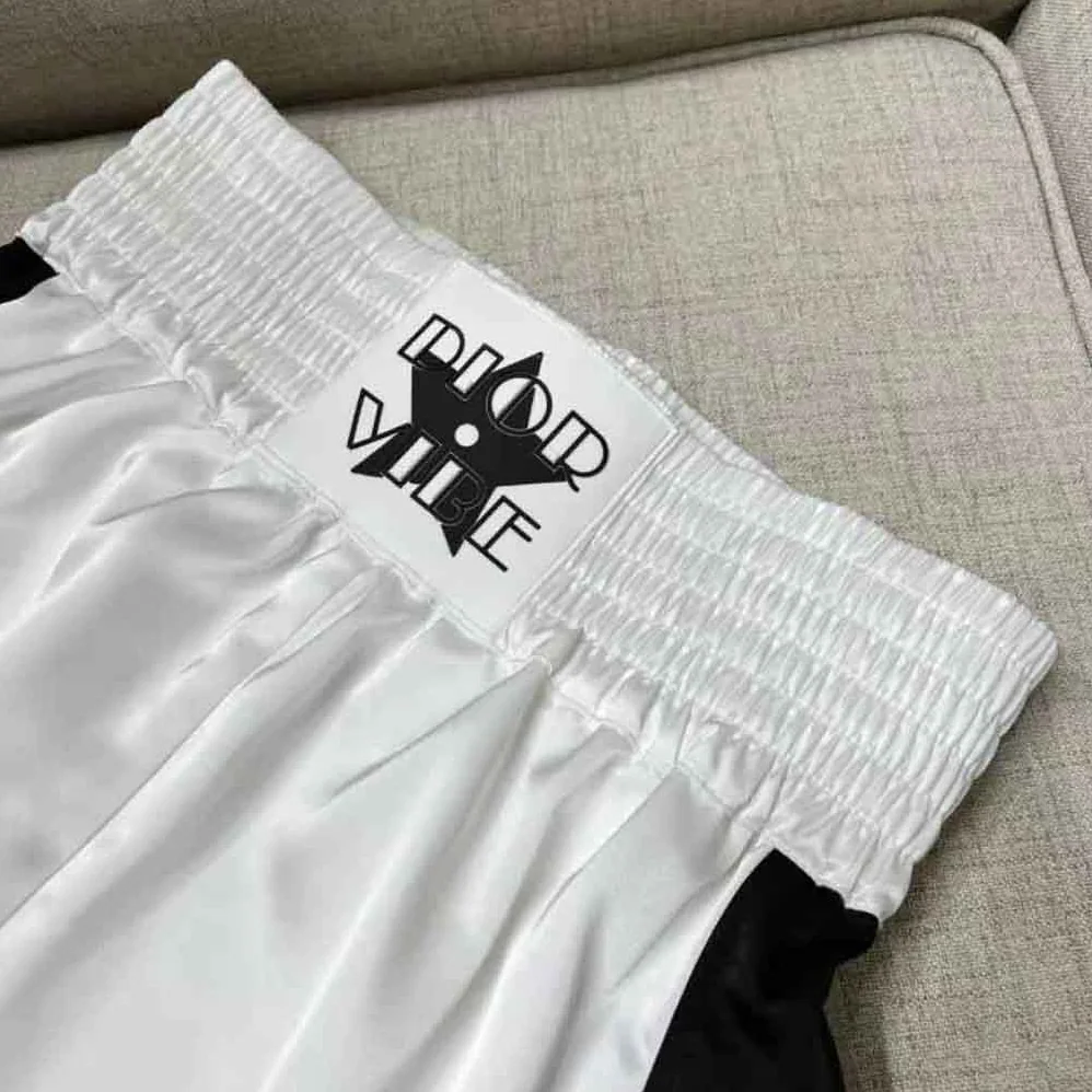 Dior Vibe Shorts White Technical Satin for Women