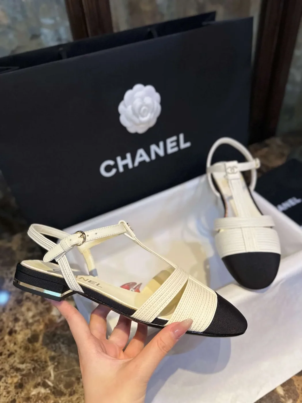 Chanel Braided Flat Sandals White Chanel Braided Flat Sandals White