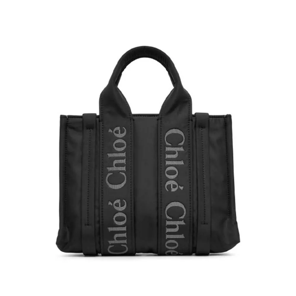 Chloe Small Woody Tote Bag for Women in Black