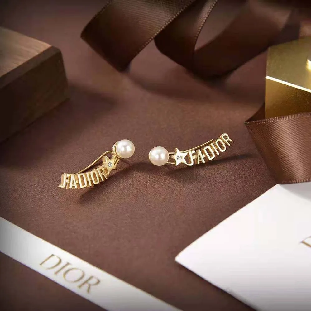 Dior J'Adior Earrings Gold for Women in Finish Metal Dior J'Adior Earrings Gold for Women in Finish Metal