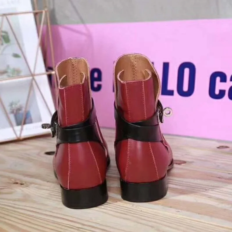 Hermes Shoes Neo Ankle Boot for Women in Maroon Hermes Shoes Neo Ankle Boot for Women in Maroon