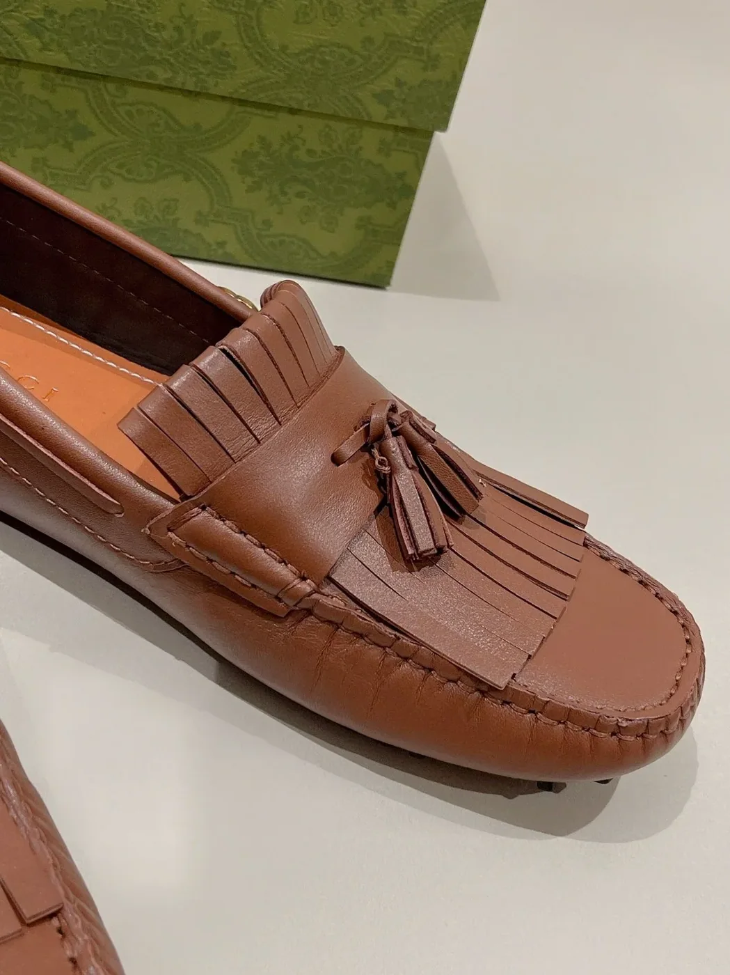 Gucci Loafer With Driver Interlocking G Brown for Men Gucci Loafer With Driver Interlocking G Brown for Men