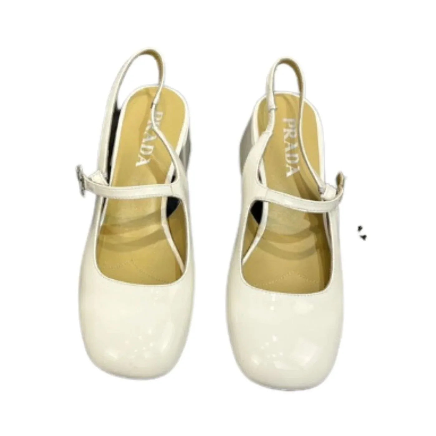 Prada Slingback Exull Pumps White