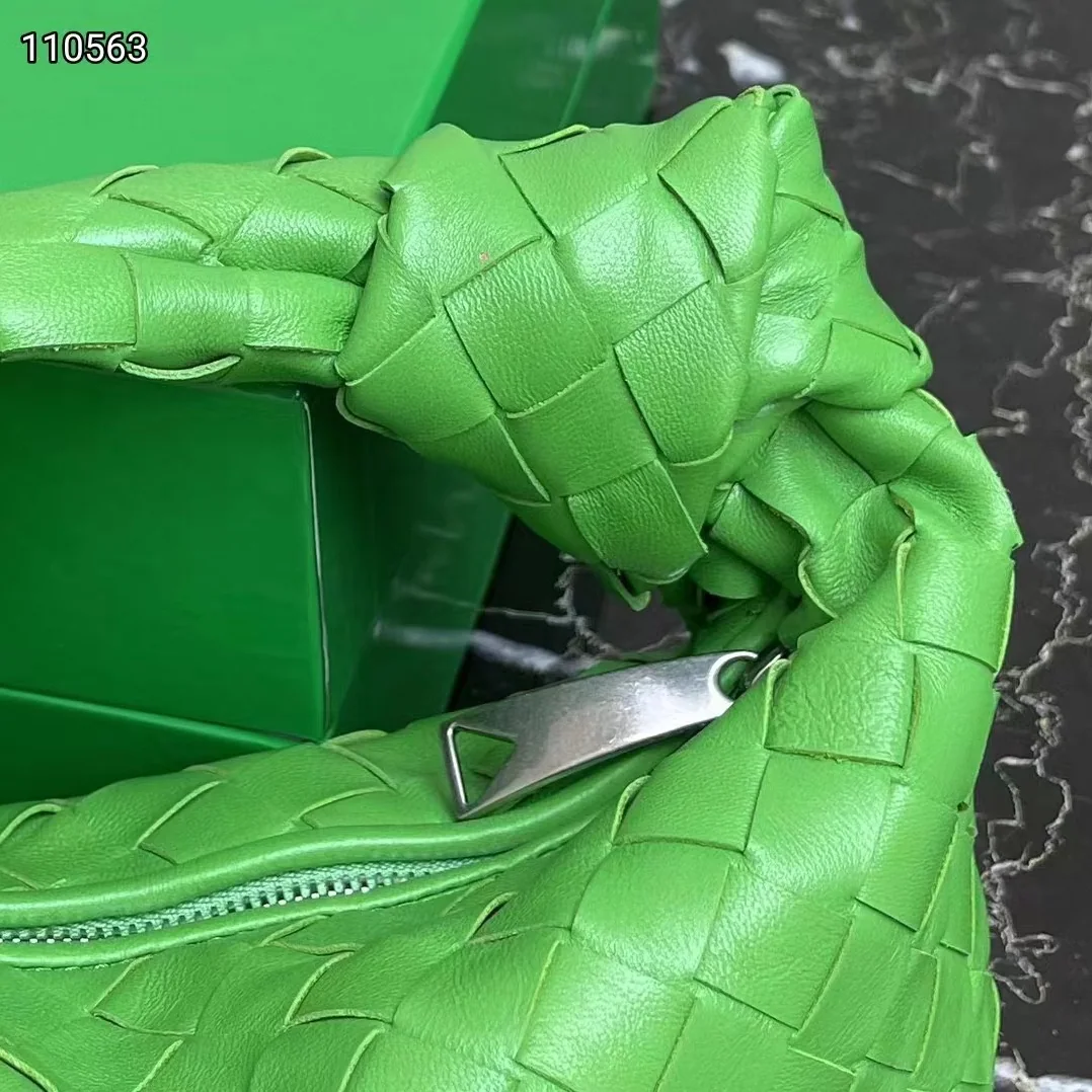 Bottega Veneta Mini Jodie Intrecciato Parakeet Leather Tote Bag for Women in Green Bottega Veneta Mini Jodie Intrecciato Parakeet Leather Tote Bag for Women in Green