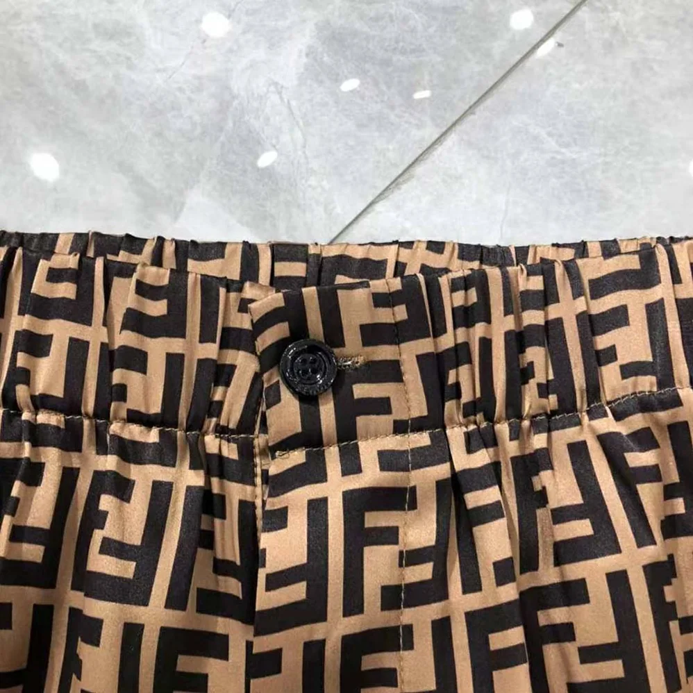 Fendi Bermudas Brown twill Bermudas for Women