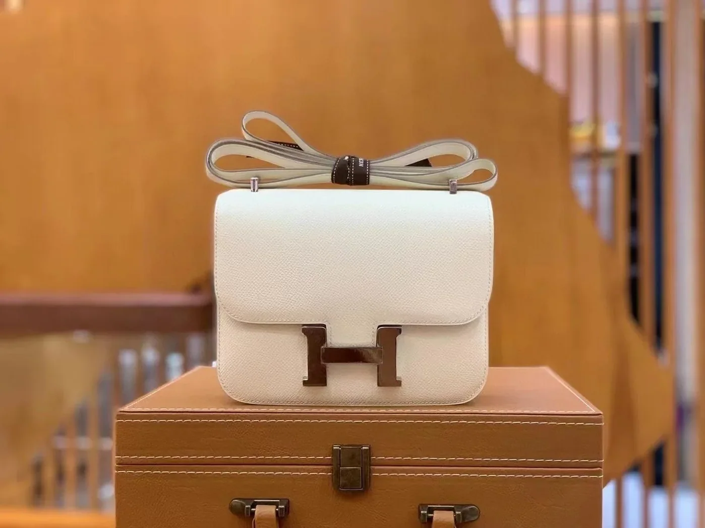 Hermes Constance 23 Epsom White Hermes Constance 23 Epsom White
