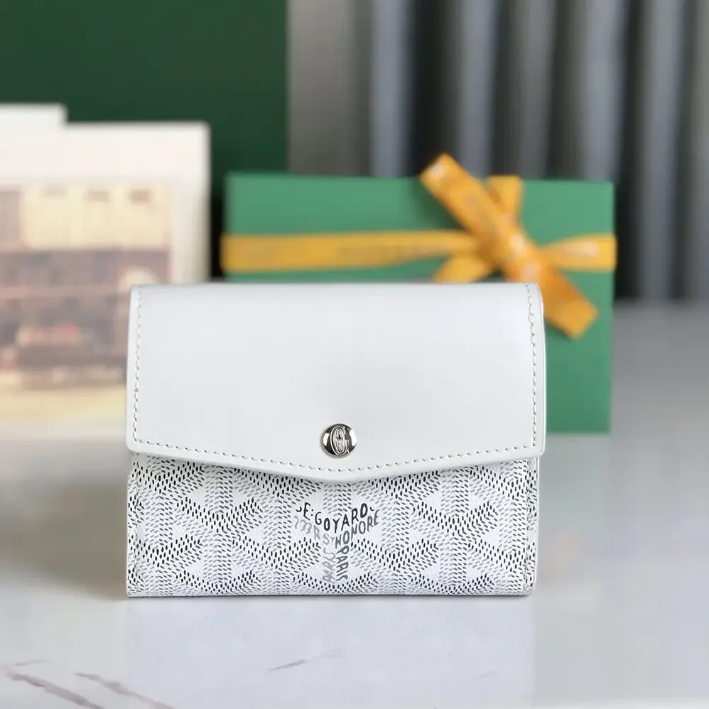 Goyard Saint Gabrie Wallet for Unisex in White Goyard Saint Gabrie Wallet for Unisex in White
