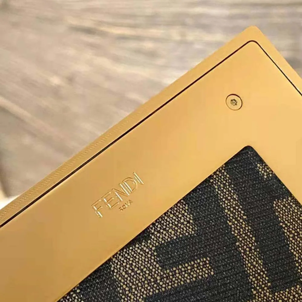 Fendi First Medium Nappa Leather Bag for Women in Brown Fendi First Medium Nappa Leather Bag for Women in Brown