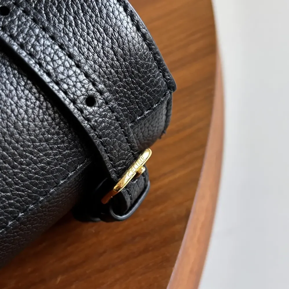 Celine Mini Cabas Anais Cuir Triomphe in Grained Calfskin for Unisex in Black