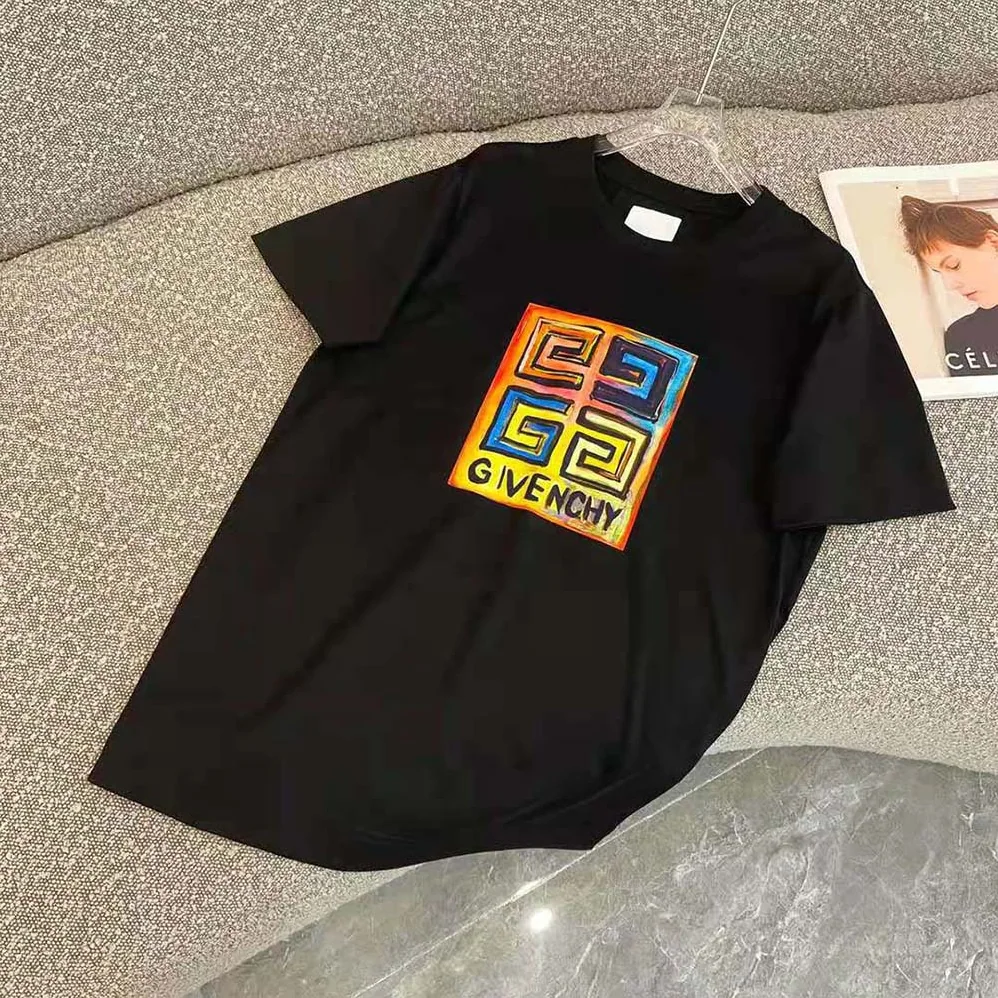 Givenchy Slim Fit T-shirt in Jersey with 4G Sun Print for Men in Black