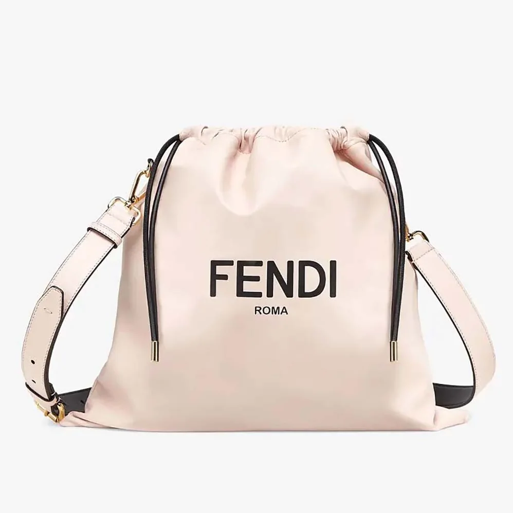 Fendi Fendi Pack Medium Pouch Pink Nappa Leather Bag for Women Fendi Fendi Pack Medium Pouch Pink Nappa Leather Bag for Women