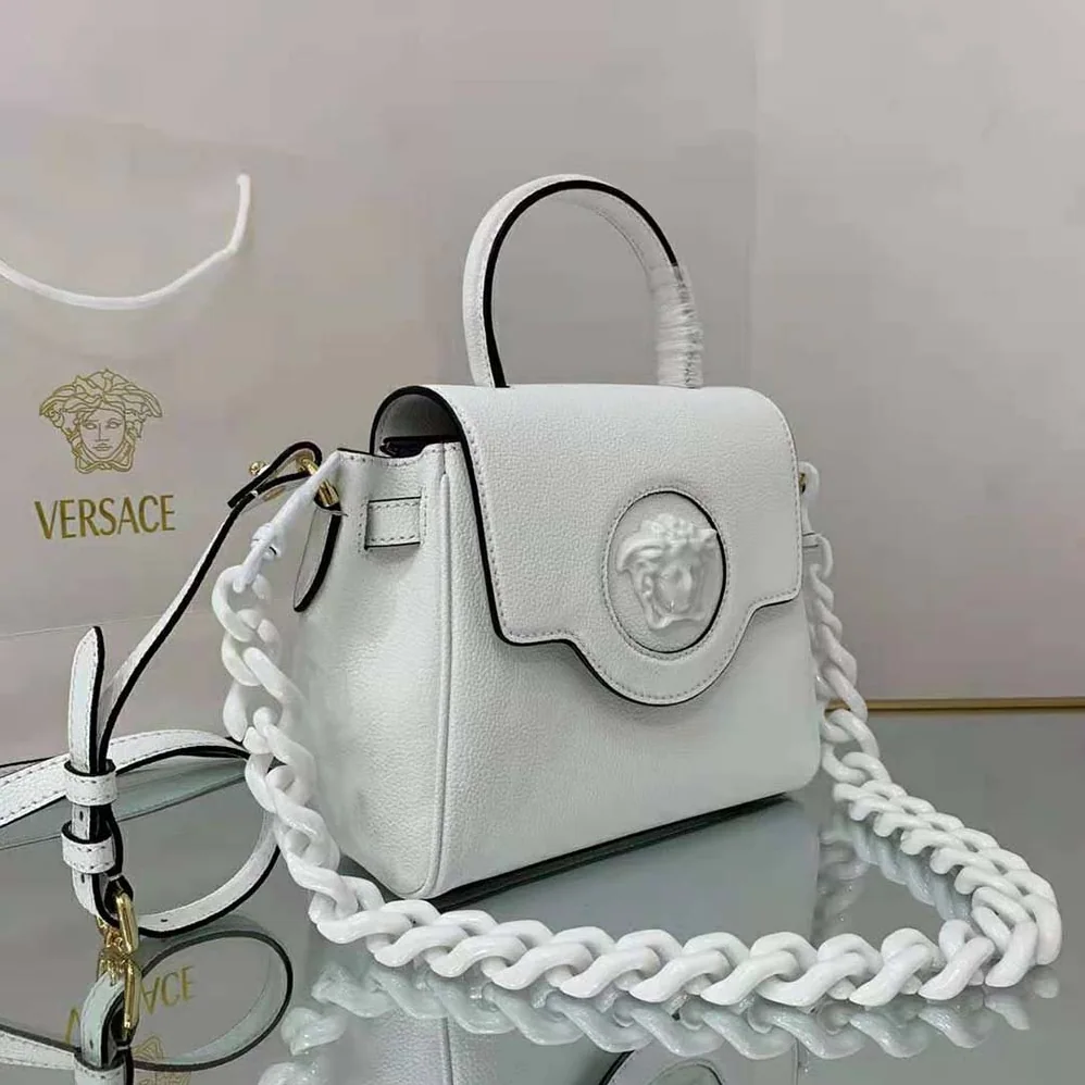 Versace La Medusa Small Handbag Crafted From Premium Leather for Women Versace La Medusa Small Handbag Crafted From Premium Leather for Women